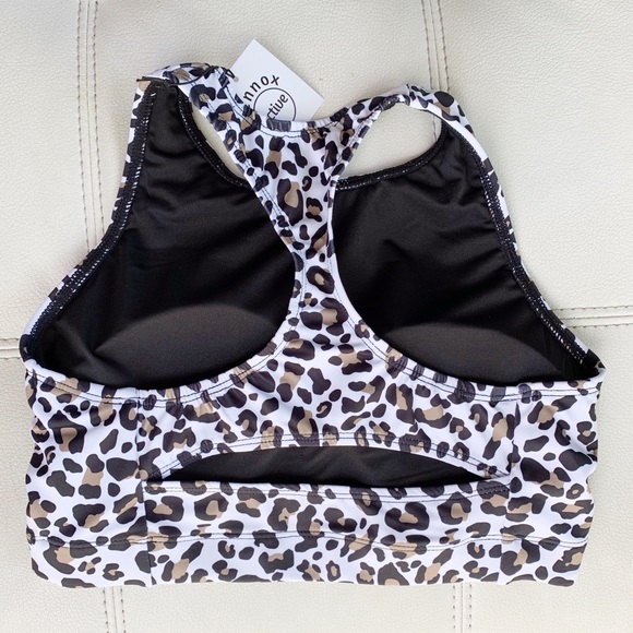 Lennox Leopard Print Sports Bra Crop - Picture 2 of 7